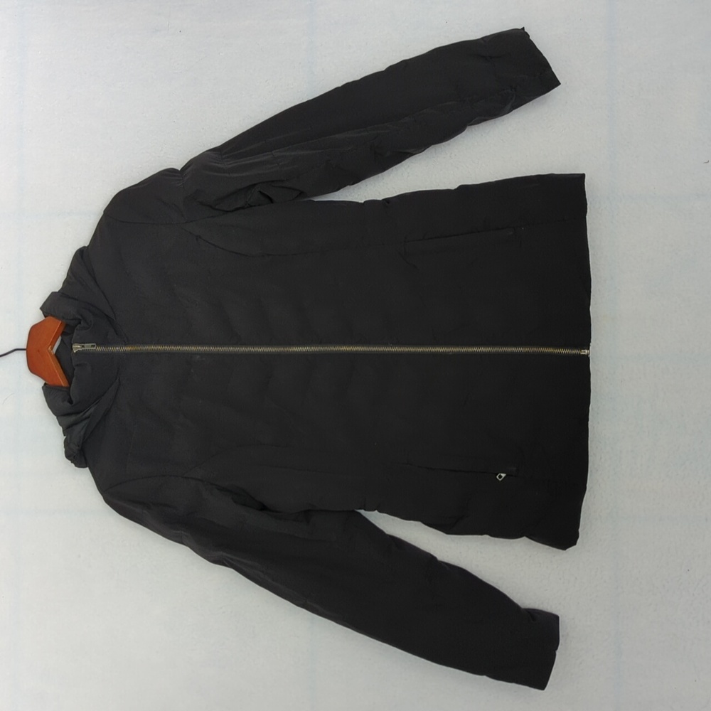 32 Degrees Black Travel Packable Hooded Lightweight Coat‎ S
